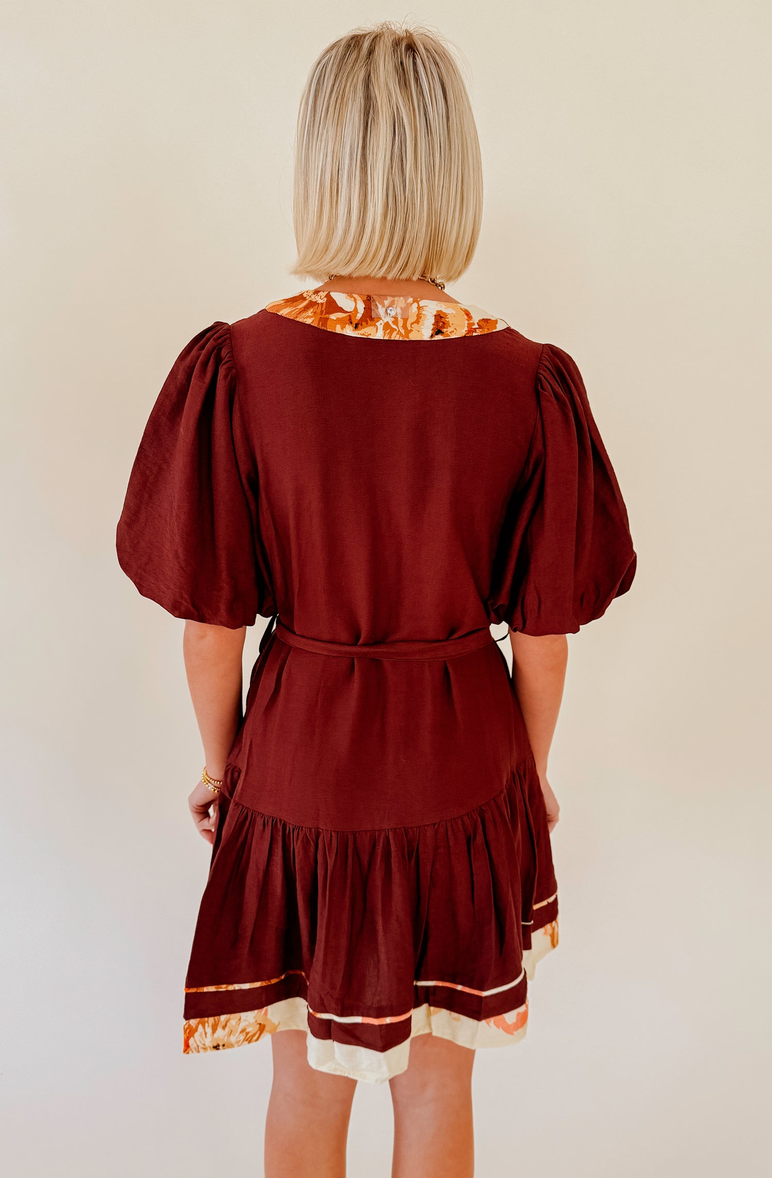 WAY IT GOES PRINTED MINI DRESS