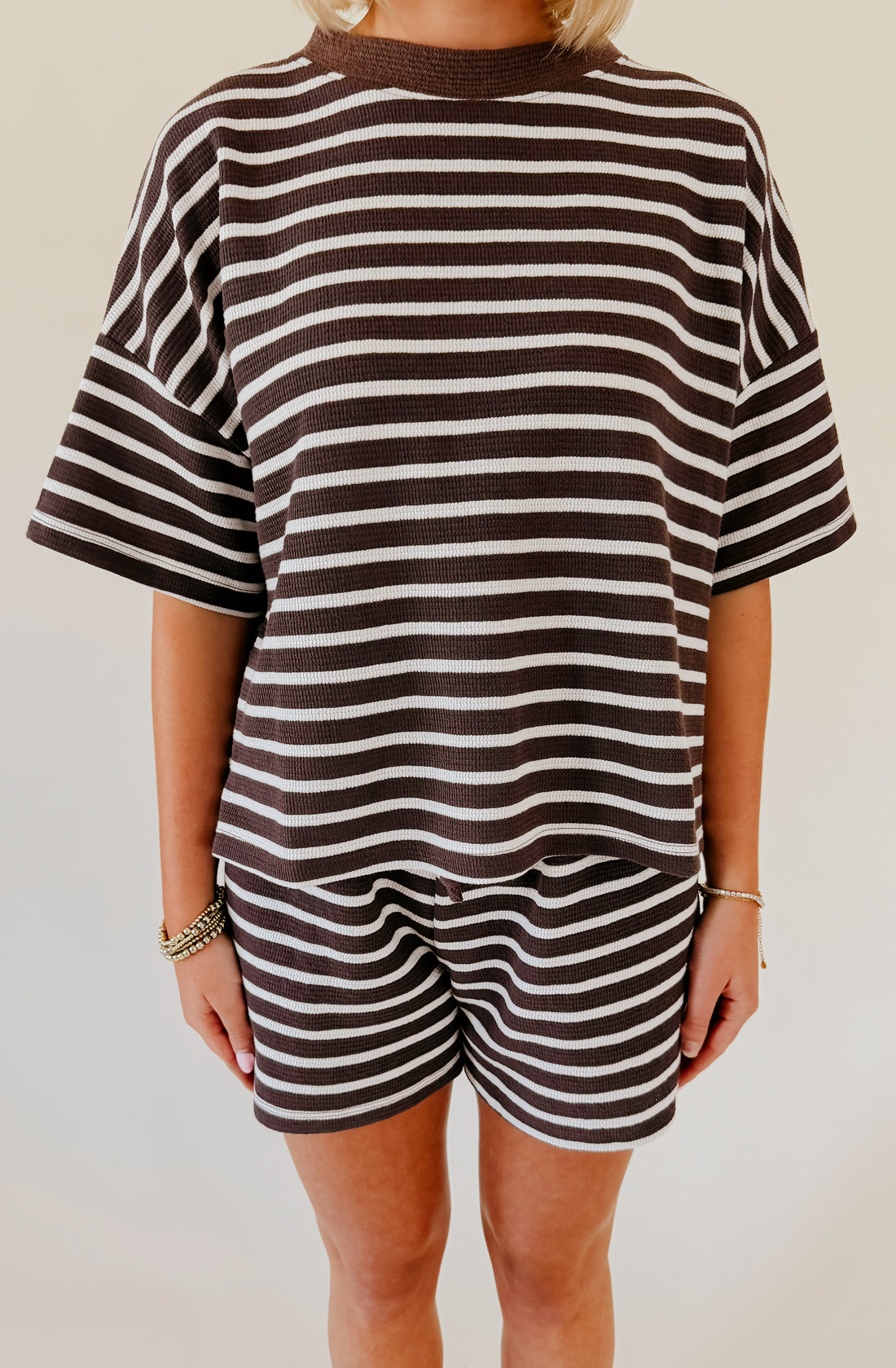 CLOUDY DAY STRIPED TEE