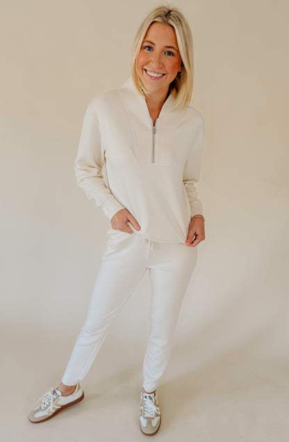 SOFTIES DREAMTECH QUARTER ZIP JOGGER SET