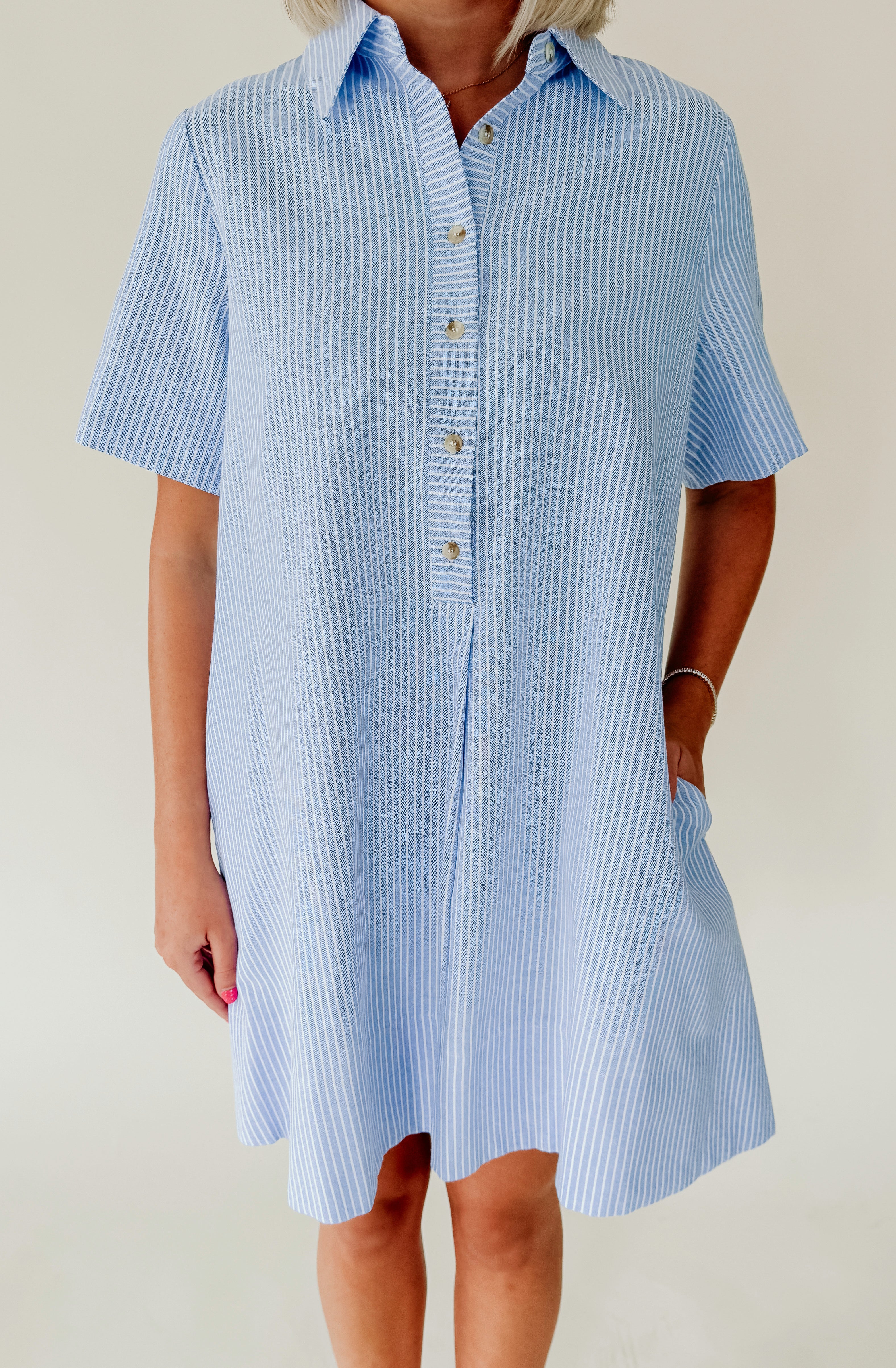 MALIBU STRIPED SHIFT DRESS