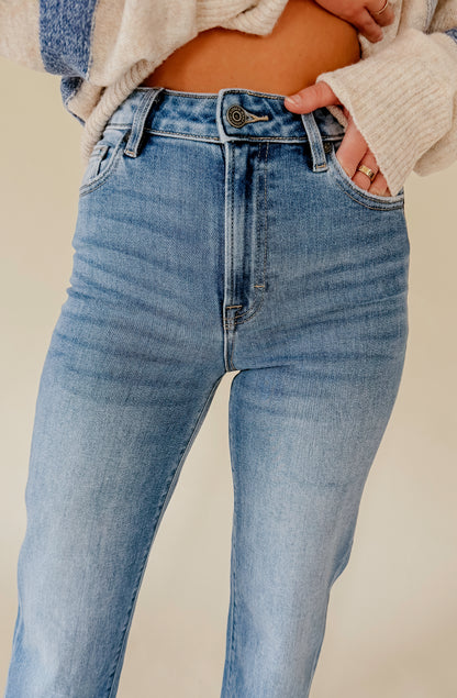 HIDDEN TRACEY HIGH RISE STRAIGHT DENIM