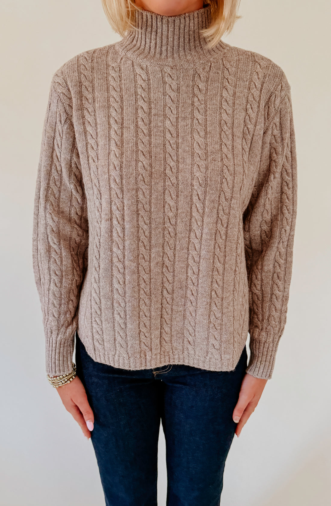 THE BROOKYLN MOCK NECK SWEATER