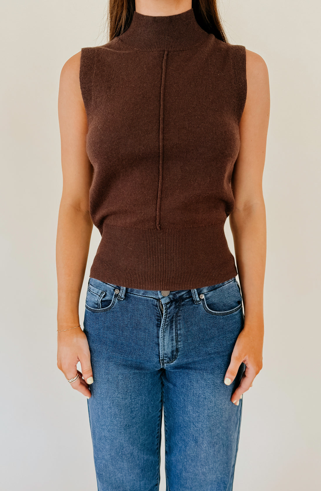 THE BEVERLY MOCK SWEATER TOP