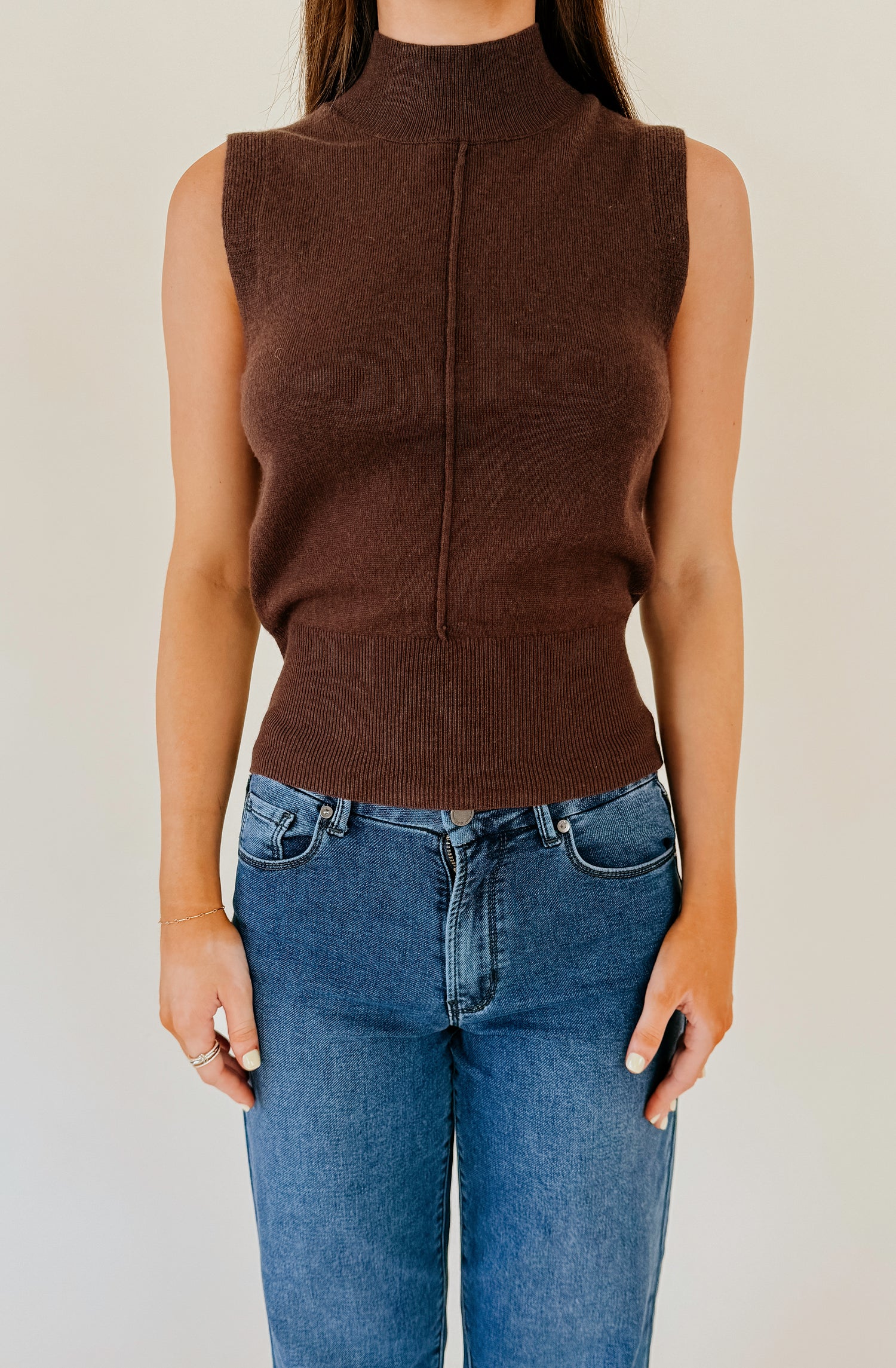 THE BEVERLY MOCK SWEATER TOP