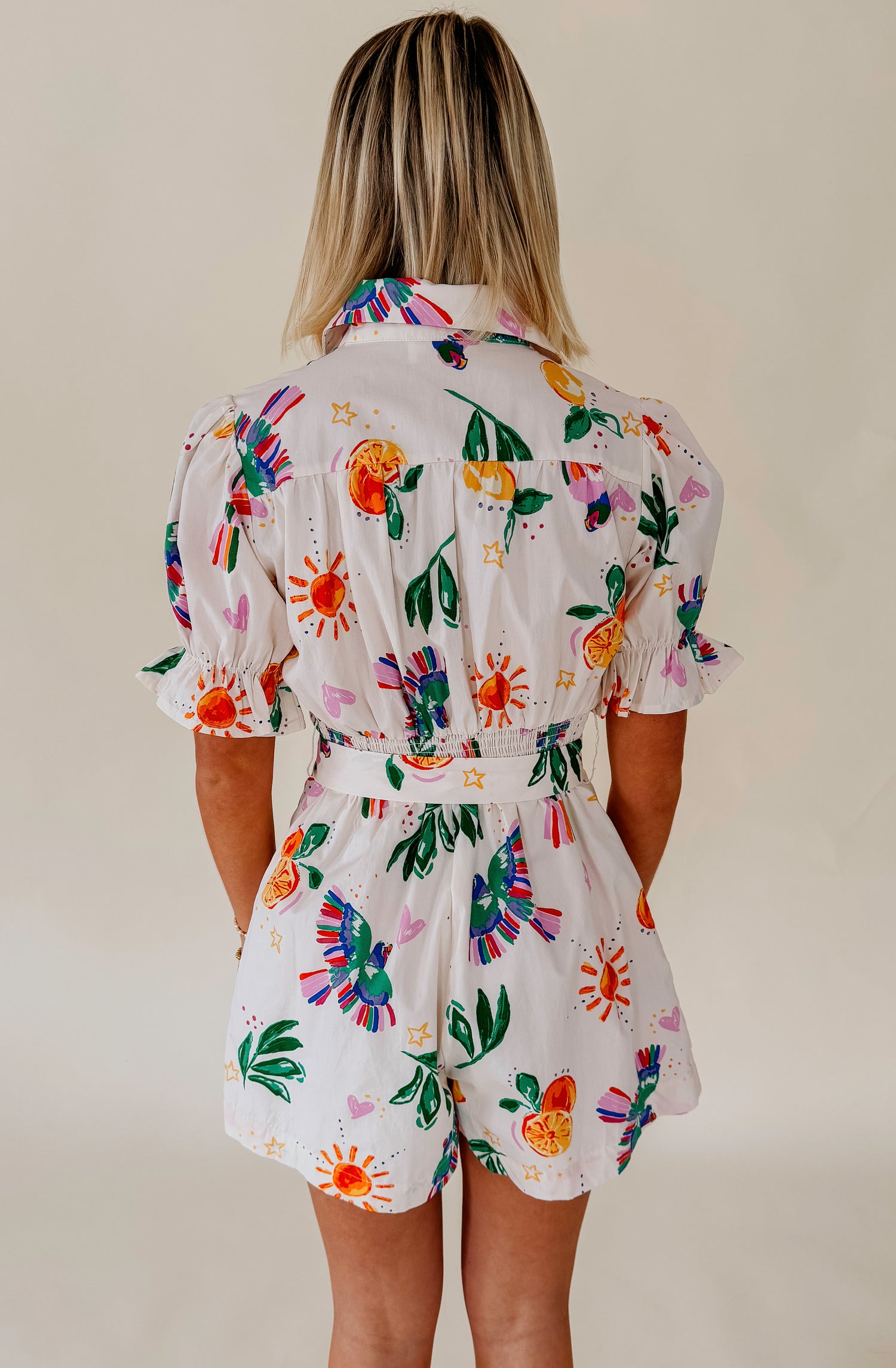 ONE OF A KIND PRINTED ROMPER