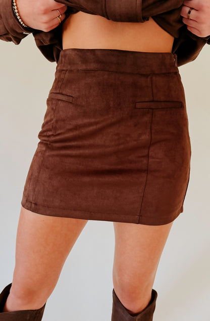 MY WISH SUEDE SKIRT