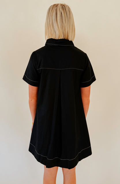 THE ELLA BUTTONED SHIFT DRESS