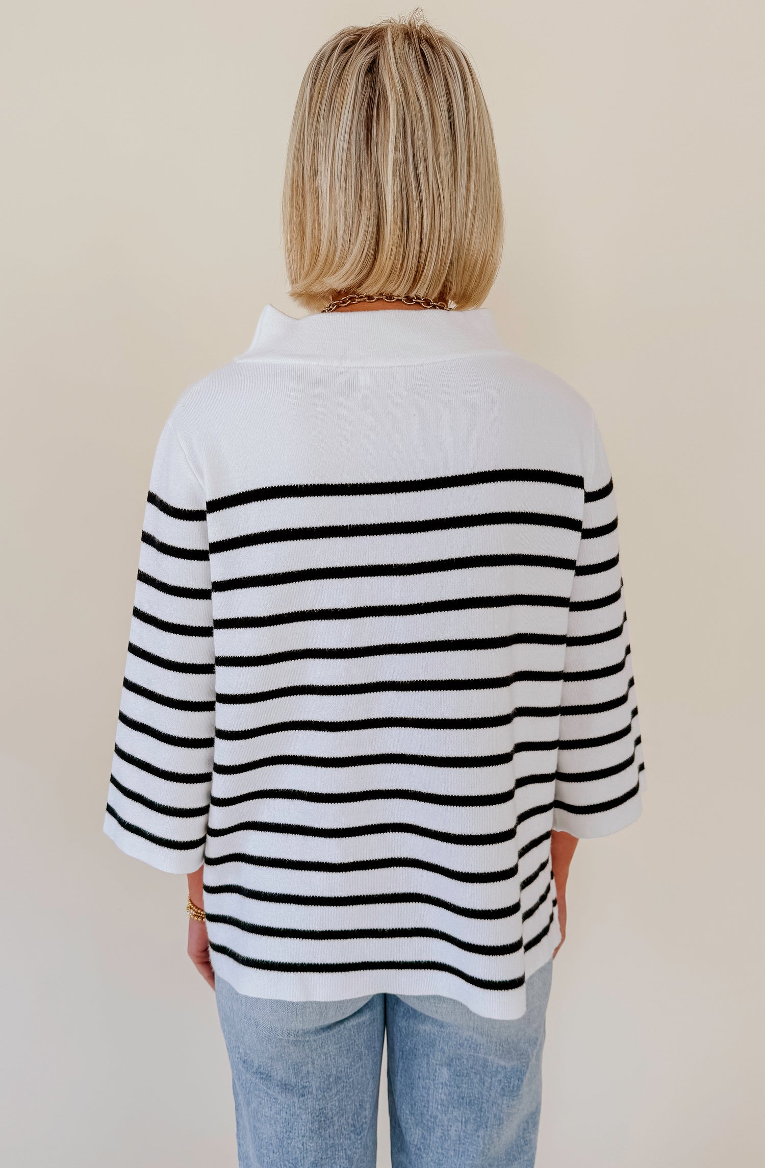 TAKE YOUR TIME MOCK NECK SWEATER