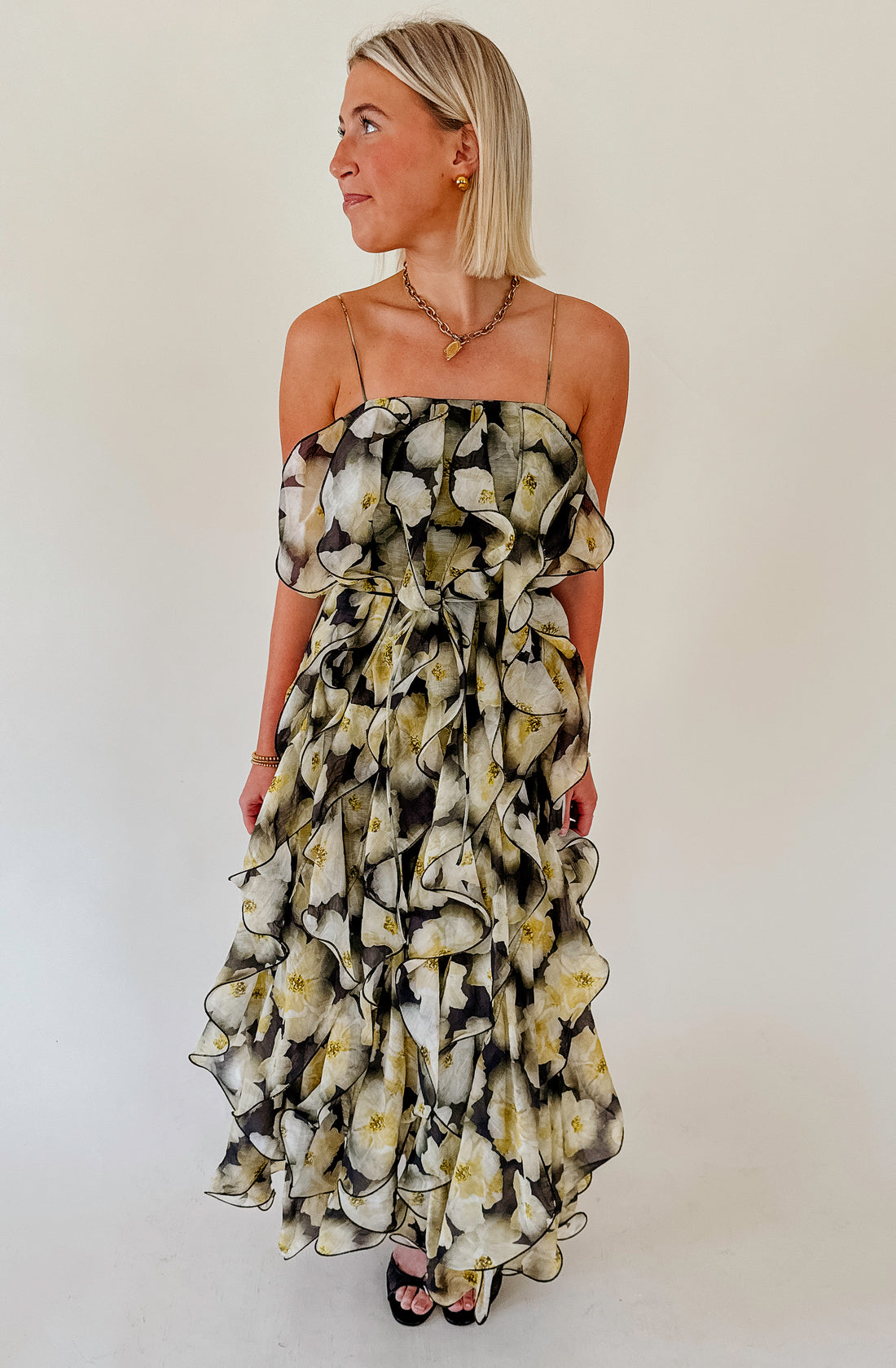 CIEBON IRINA RUFFLED DRESS
