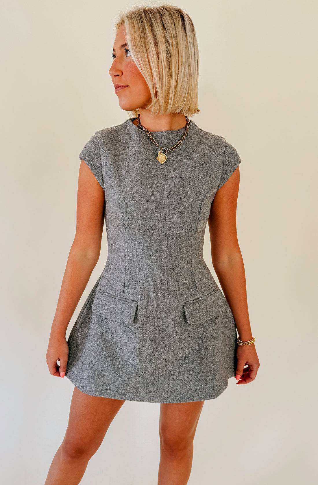 LINE AND DOT DAMSON MINI DRESS