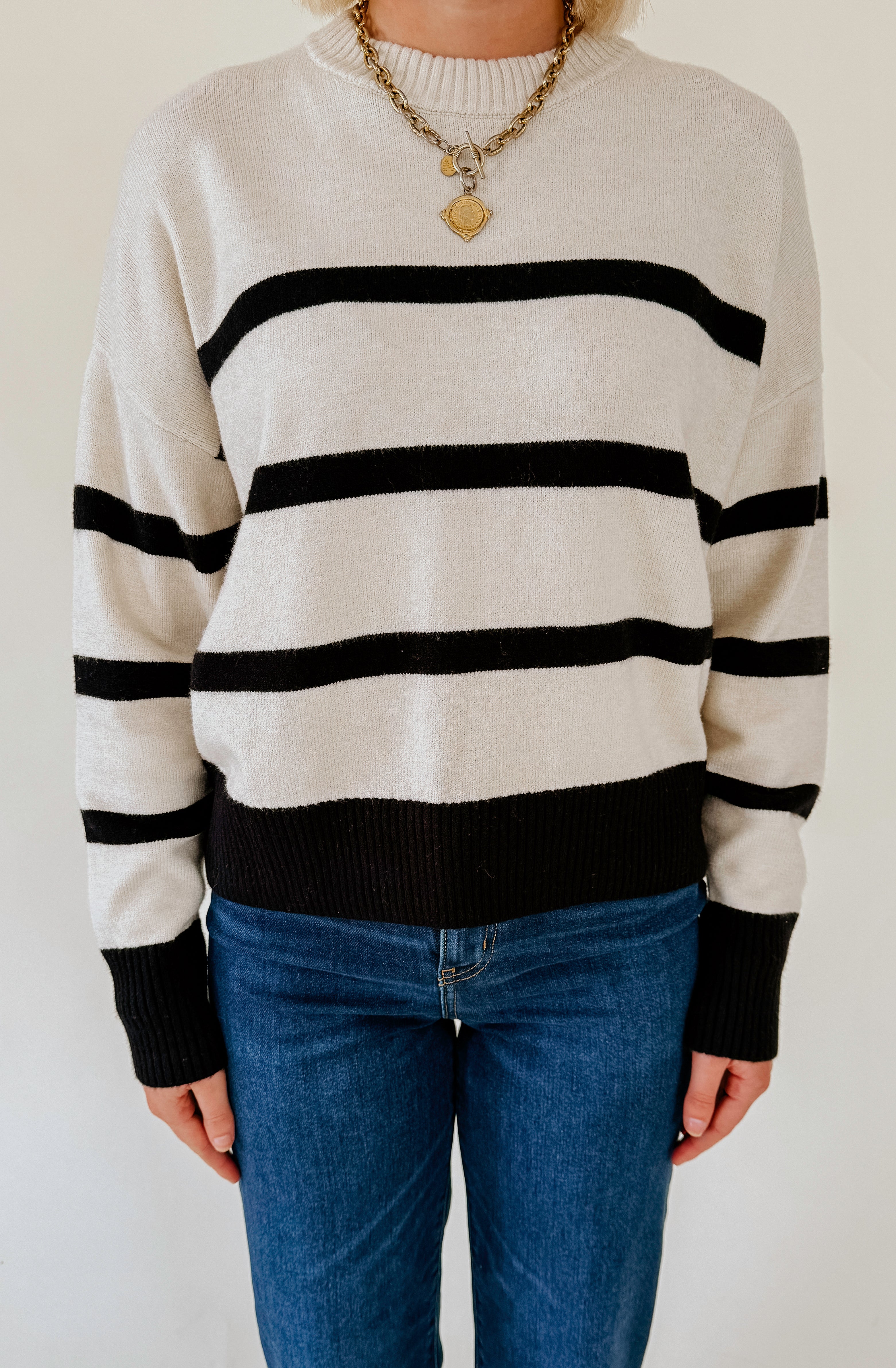 Z SUPPLY JORDANE STRIPED SWEATER