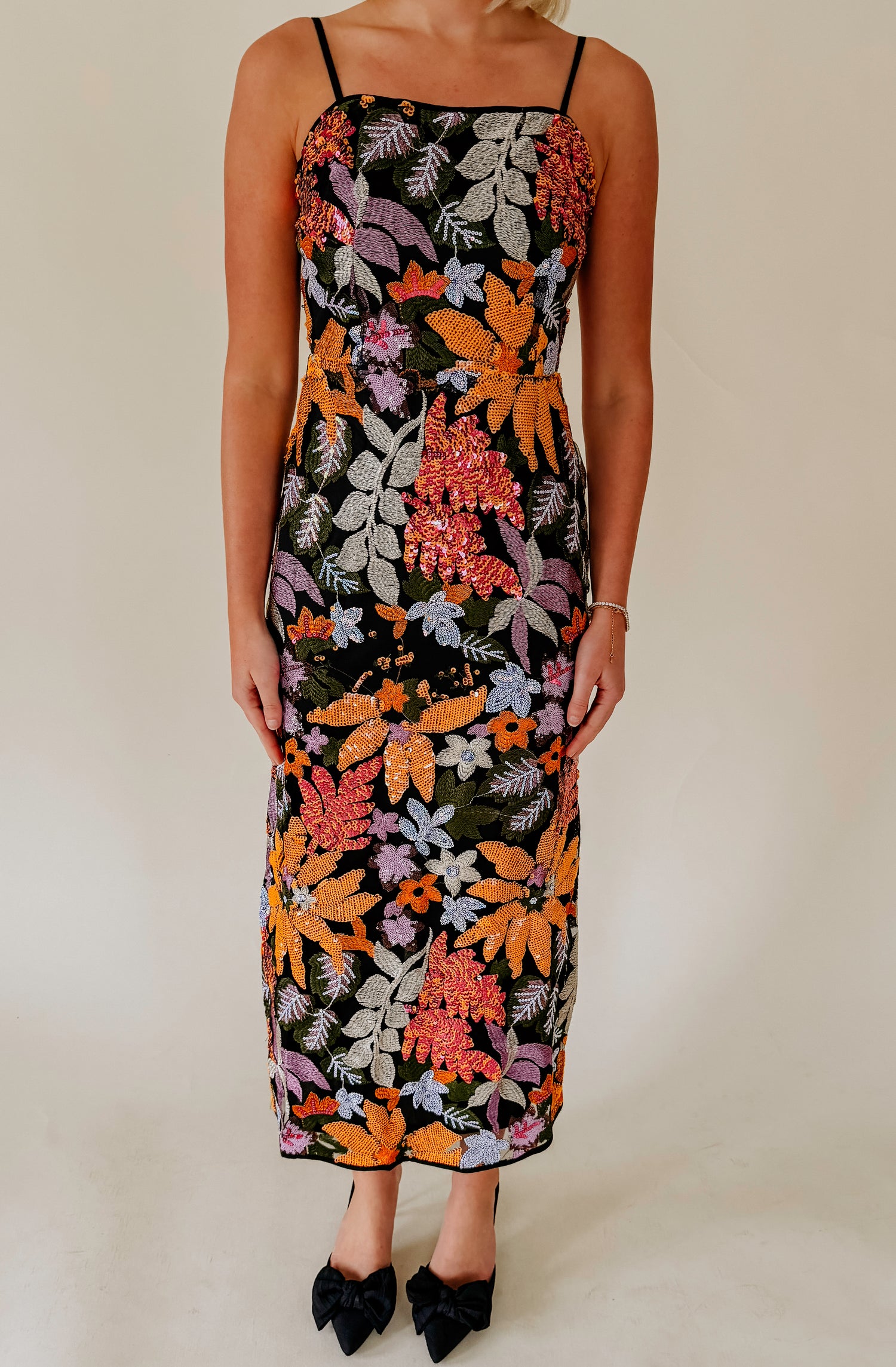 GLITZ N GLAM SEQUIN EMBELLISHED DRESS