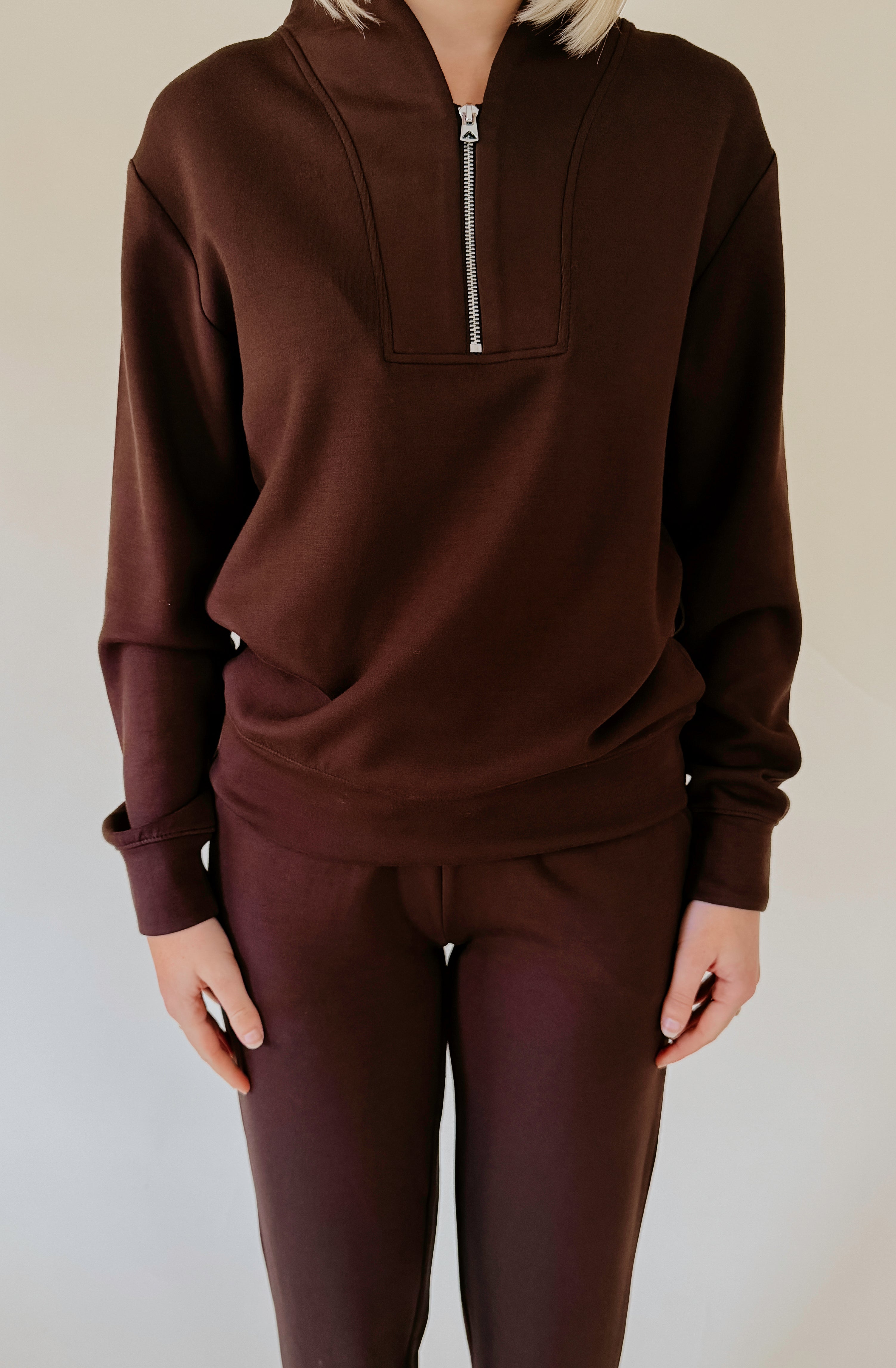 SOFTIES DREAMTECH QUARTER ZIP JOGGER SET