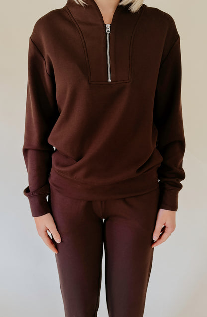 SOFTIES DREAMTECH QUARTER ZIP JOGGER SET