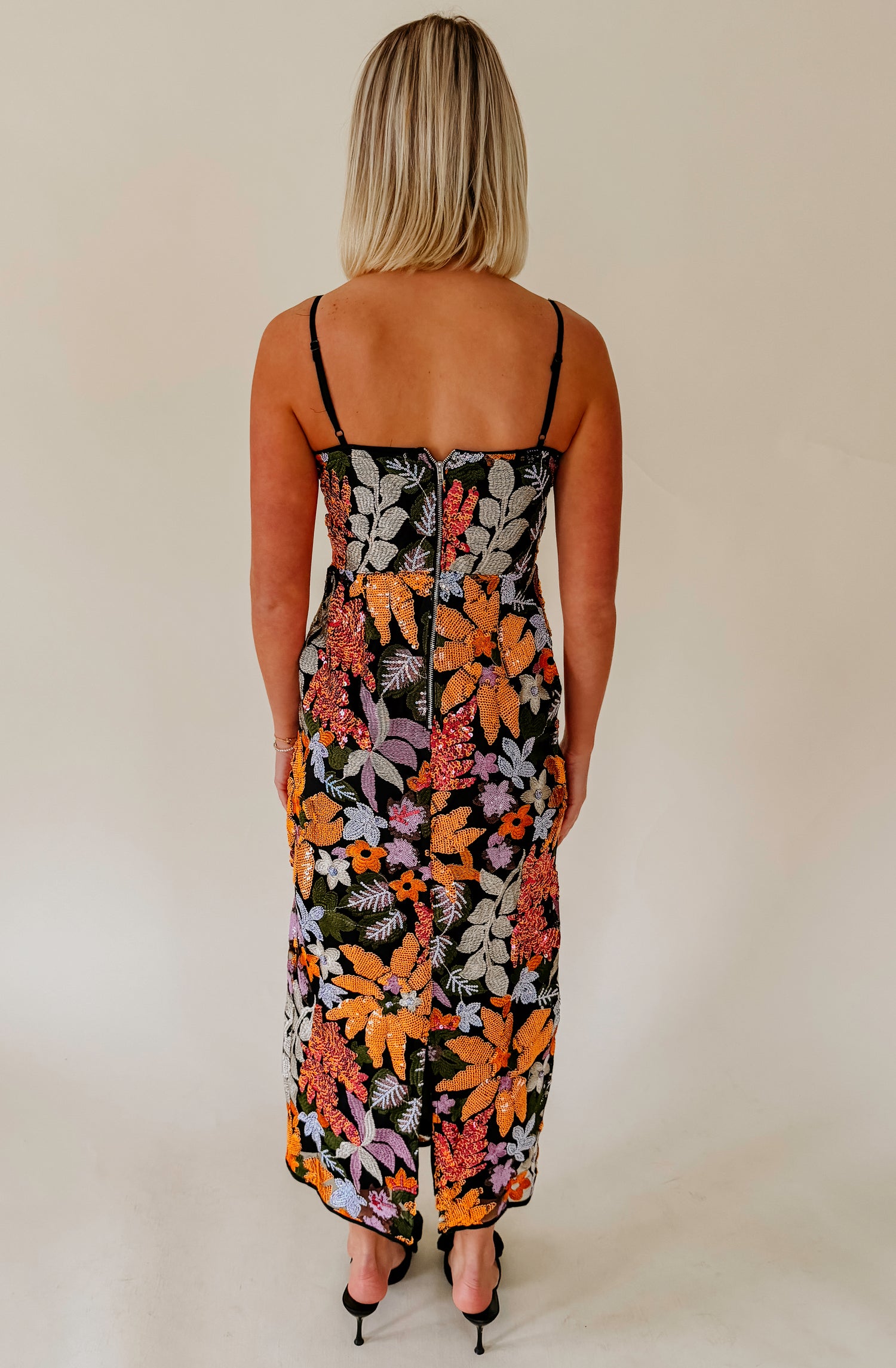 GLITZ N GLAM SEQUIN EMBELLISHED DRESS