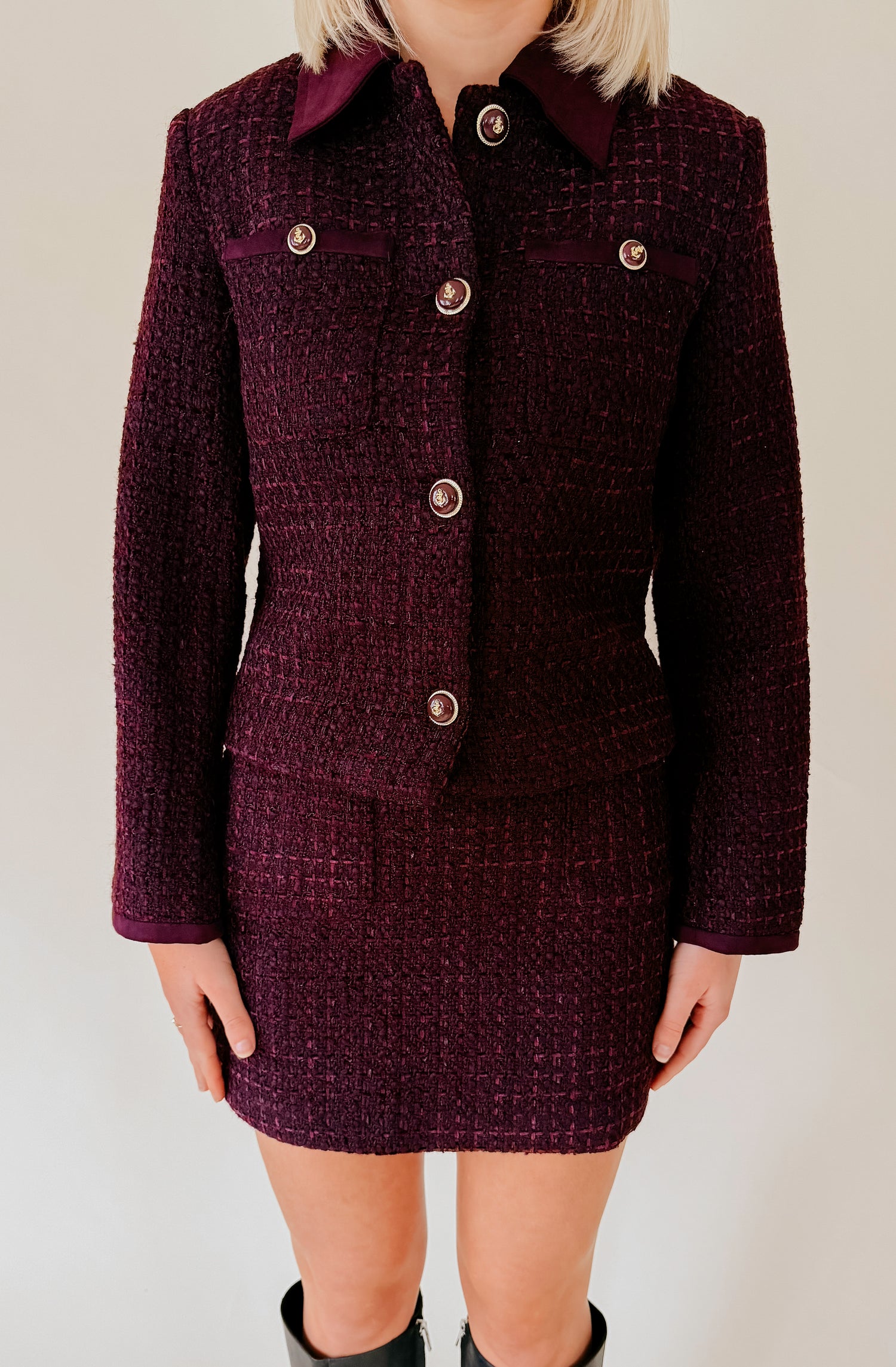 LINE AND DOT CHARLI TWEED JACKET