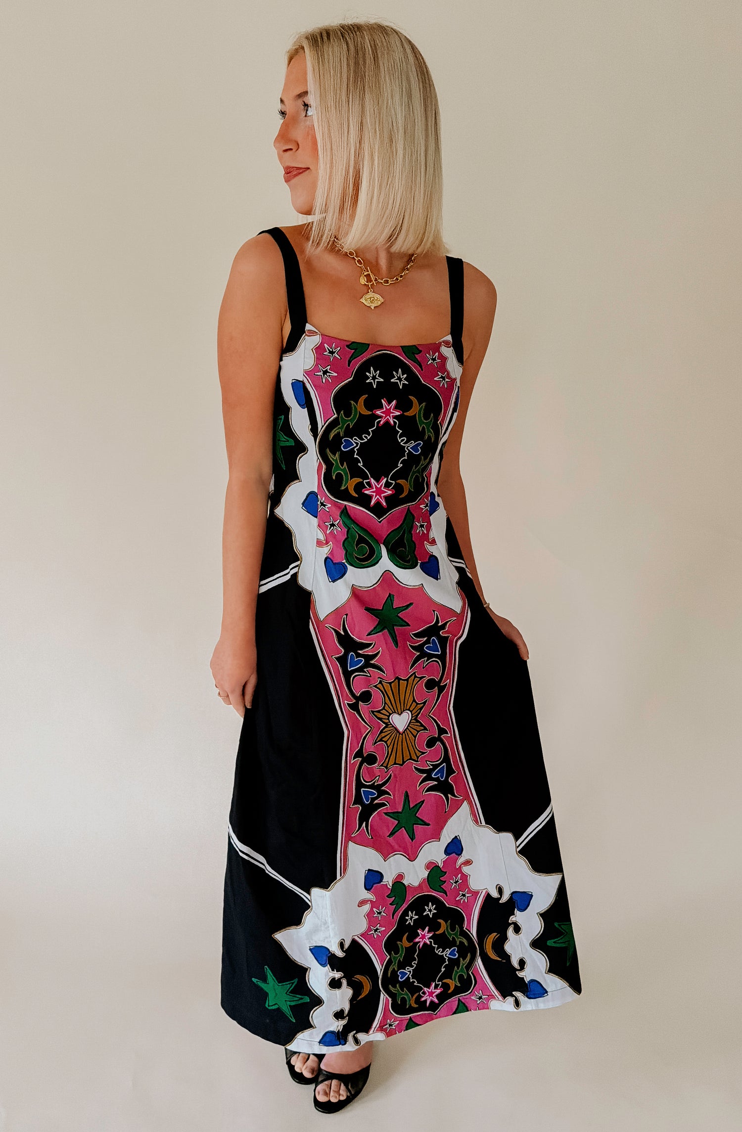 cleobella dress Yelena Ankle Dress-Cleobella Estelar Print / XS