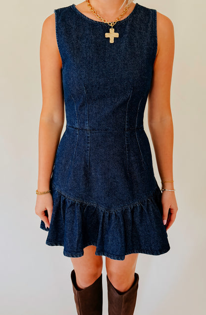 DAZE LAUREL DENIM DRESS