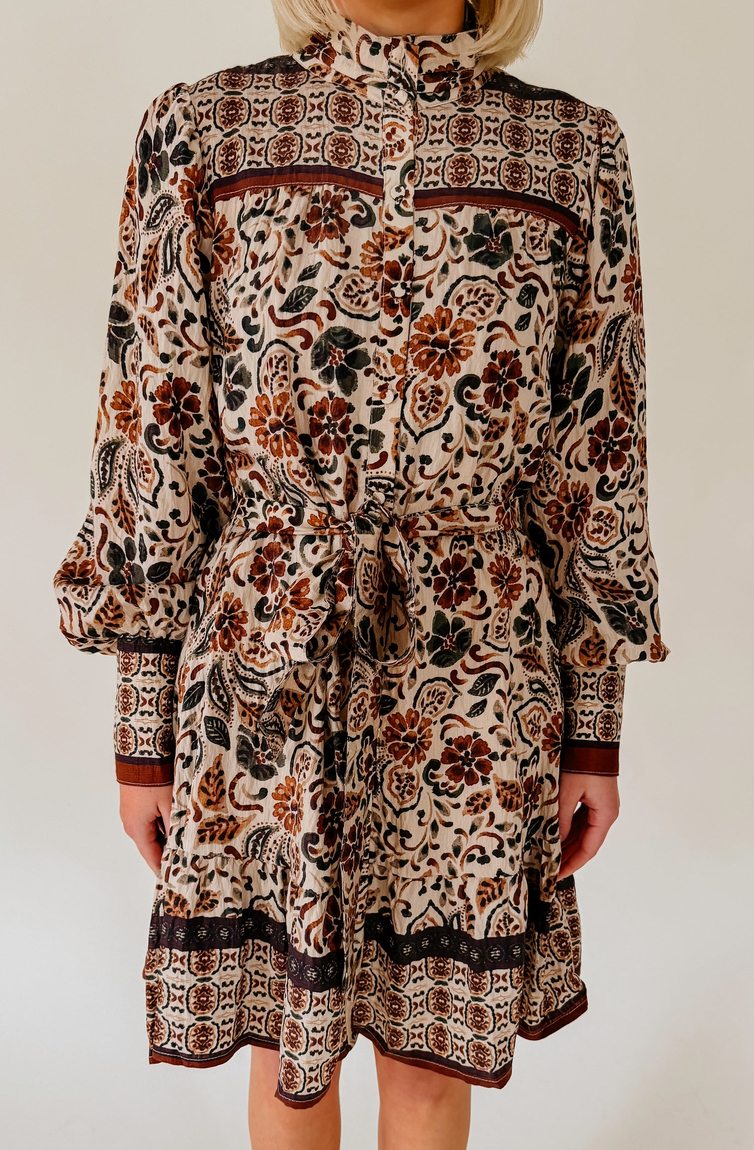 FAVORITE SEASON BUTTONED MINI DRESS