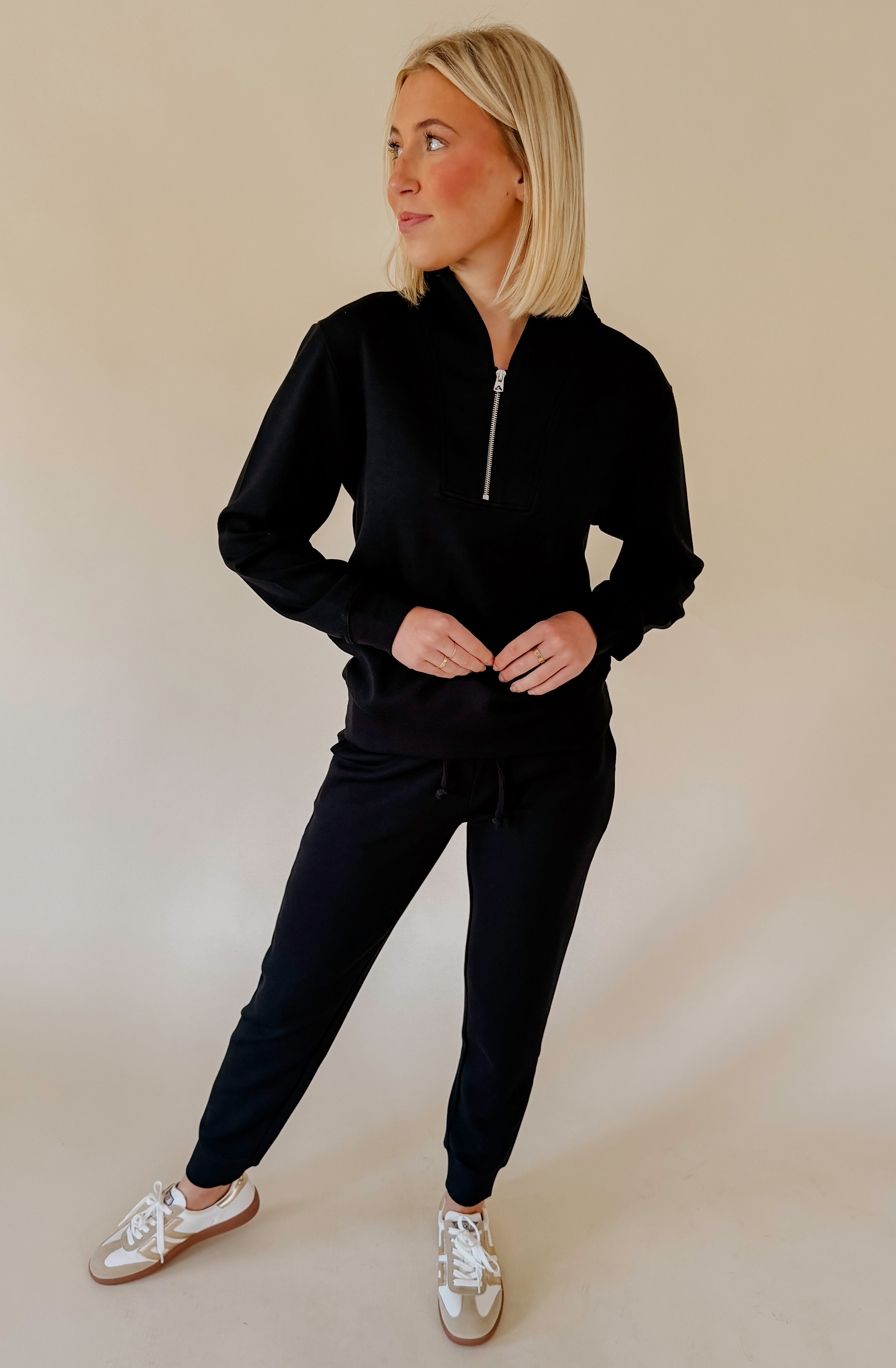 SOFTIES DREAMTECH QUARTER ZIP JOGGER SET