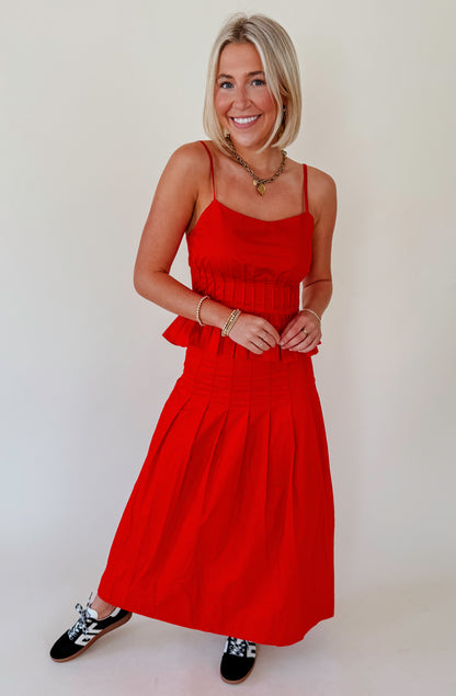 HOT TO GO PLEATED SKIRT