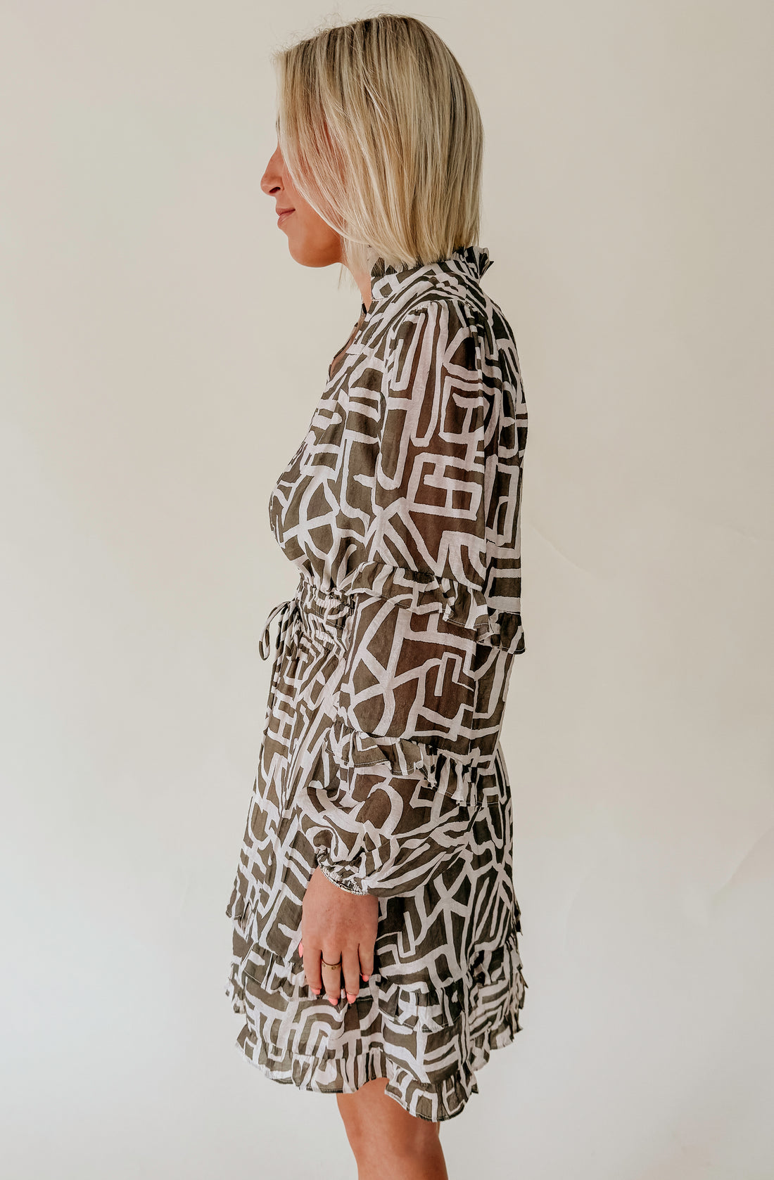 FELT RIGHT PRINTED DRESS
