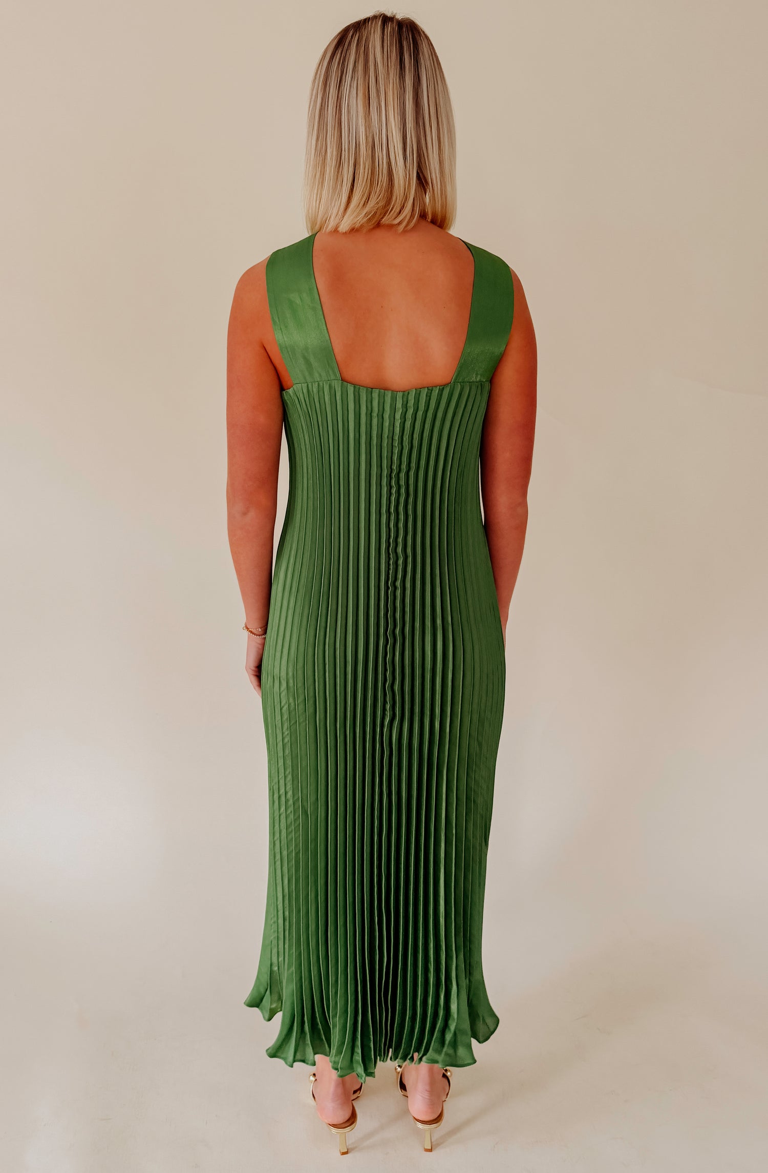ciebon green dress Steph Button-Up Eyelet Mini Dress