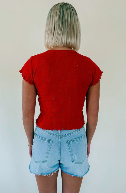 DAZE LILY CHERRY TEE