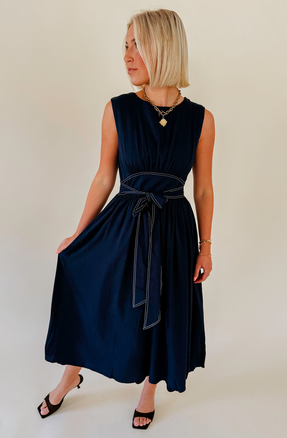 PERFECT STITCH MIDI DRESS