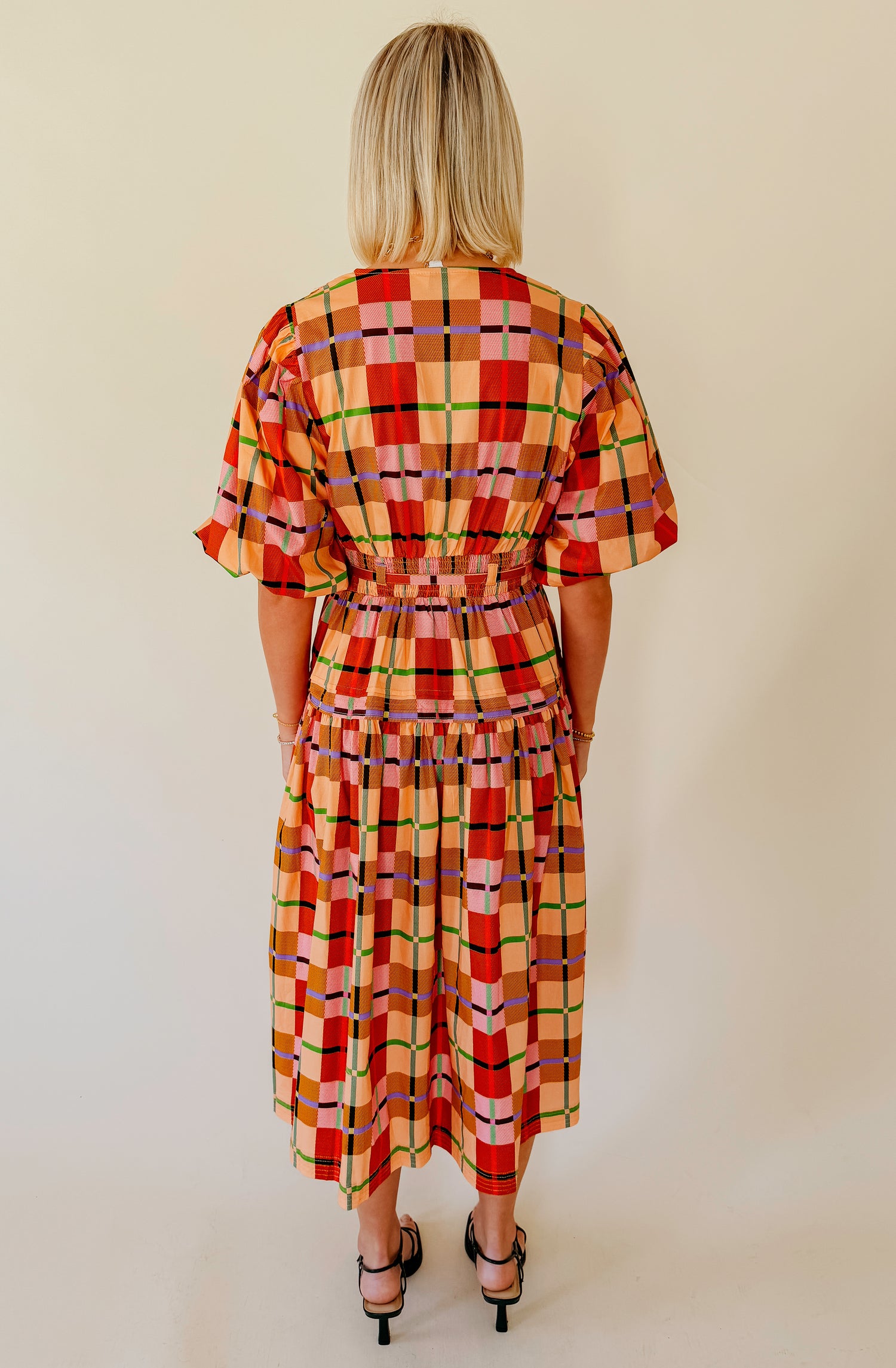 OFF GRID MIDI DRESS