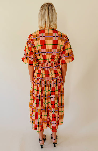 OFF GRID MIDI DRESS