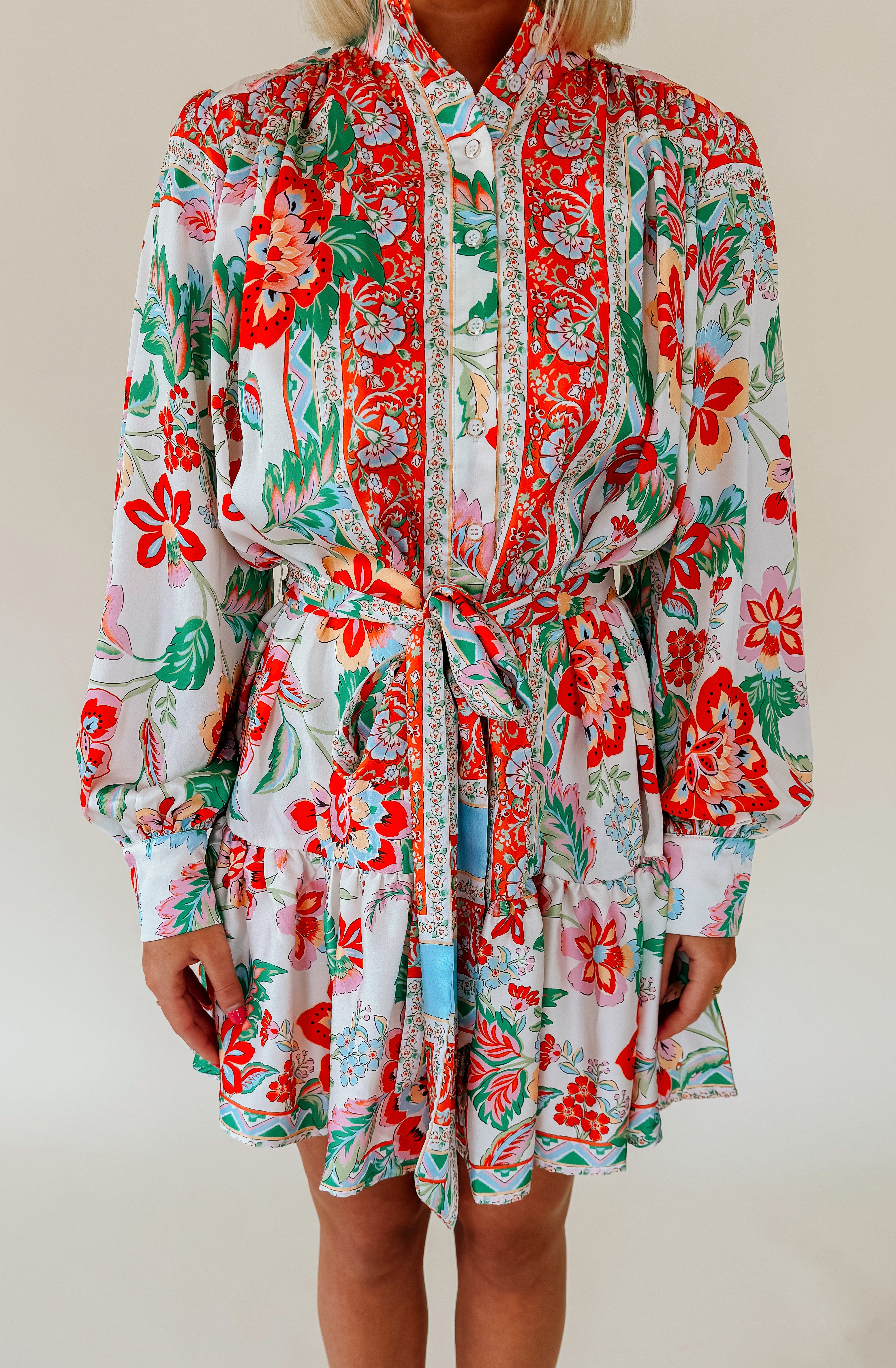 HOT OFF THE PRESS BUTTONED DRESS