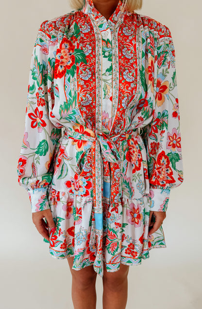 HOT OFF THE PRESS BUTTONED DRESS