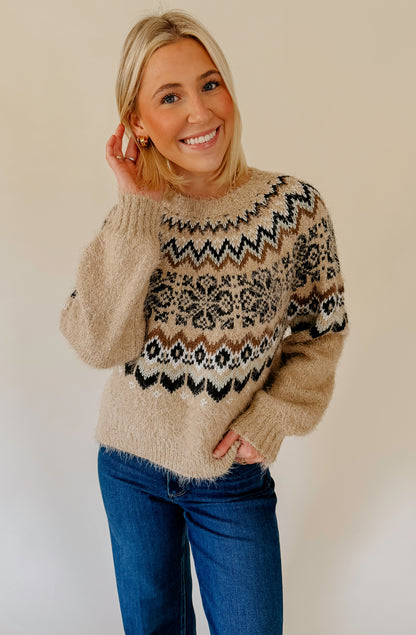 Z SUPPLY KENABY FAIR ISLE SWEATER