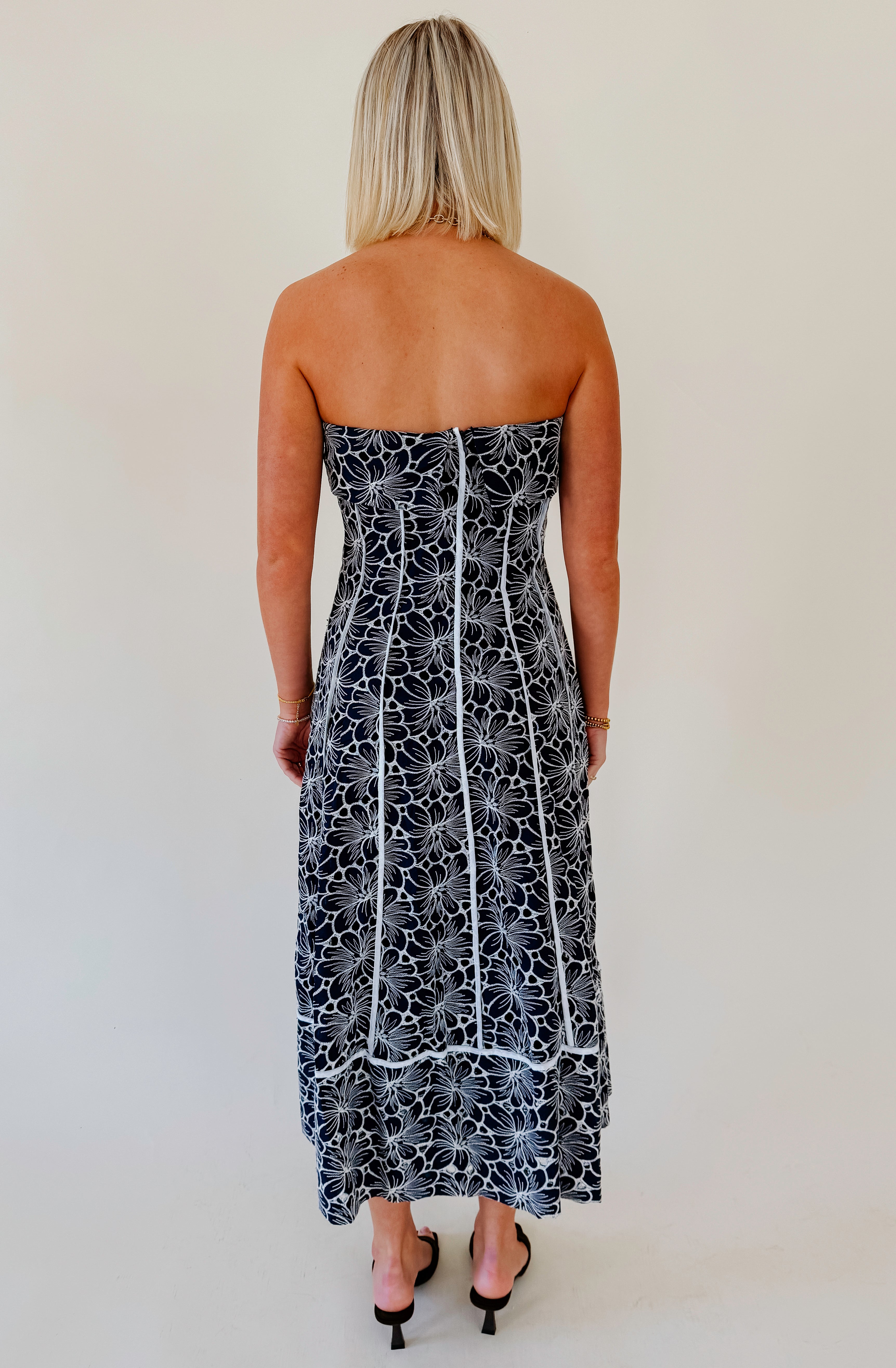 YOU GUESSED IT LACE MIDI DRESS