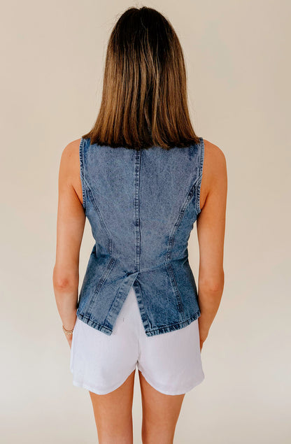 STEVE MADDEN WESLEY DENIM TOP