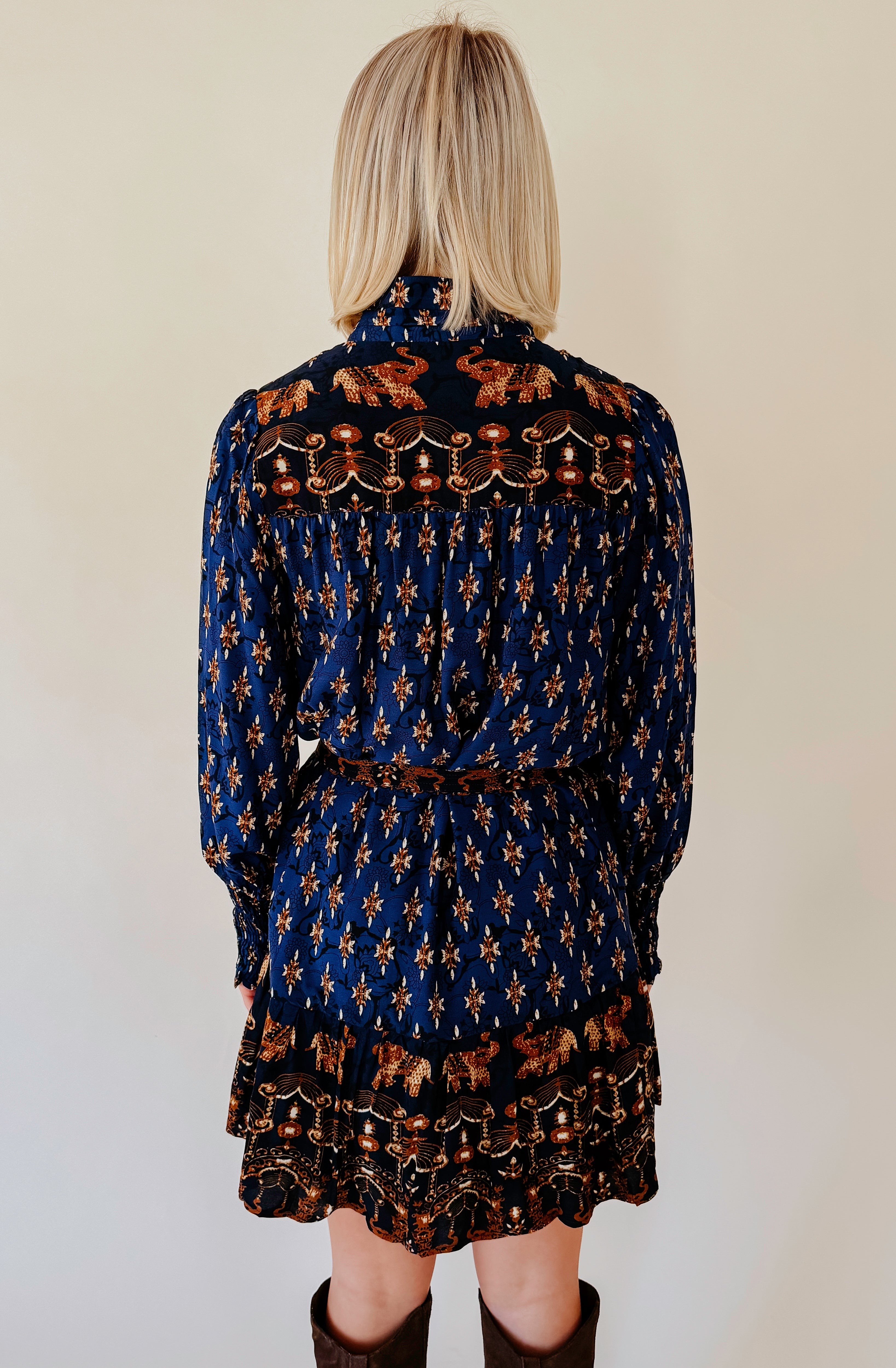 FOR THE LOVE OF FALL PRINTED DRESS