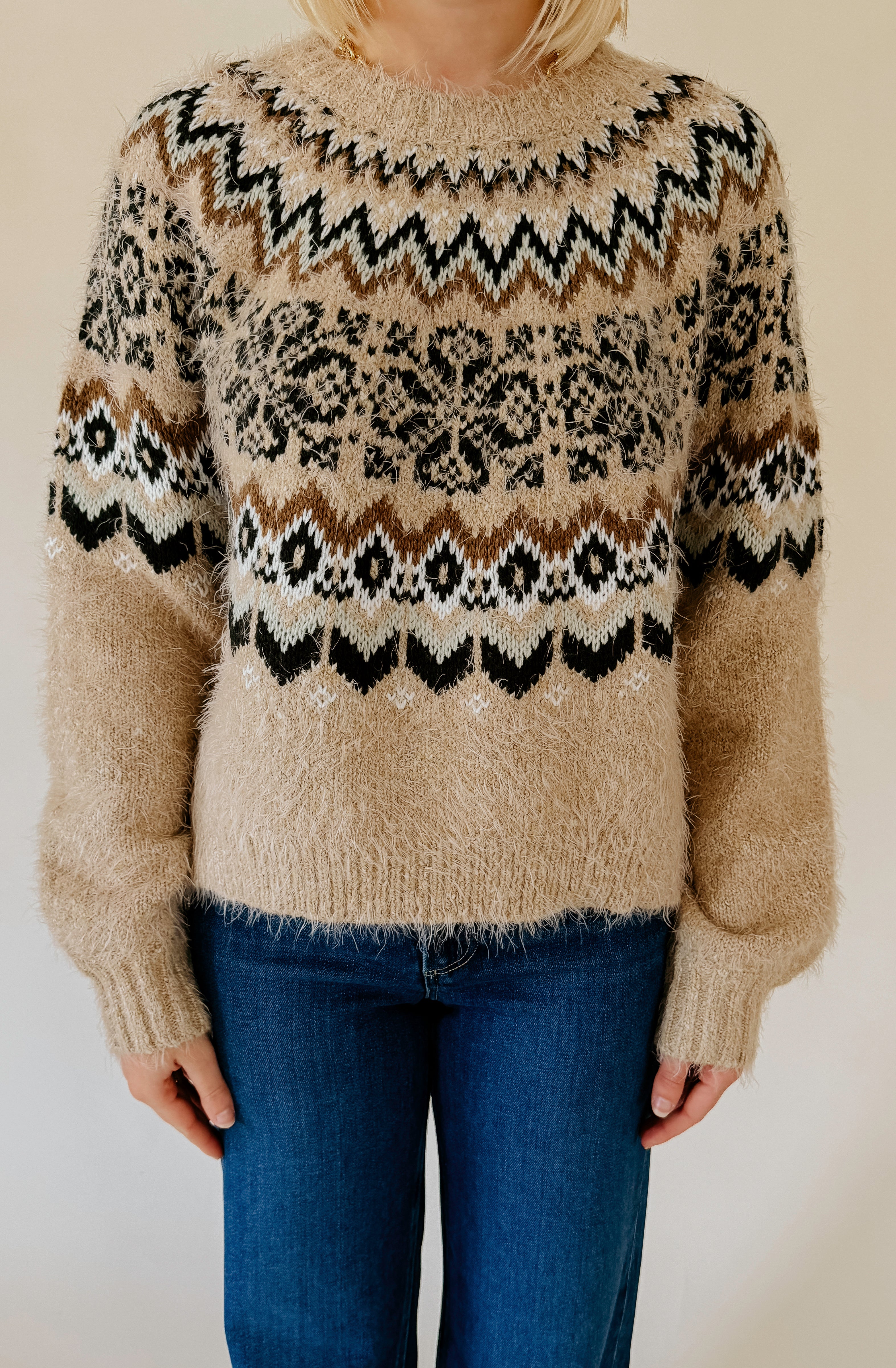 Z SUPPLY KENABY FAIR ISLE SWEATER