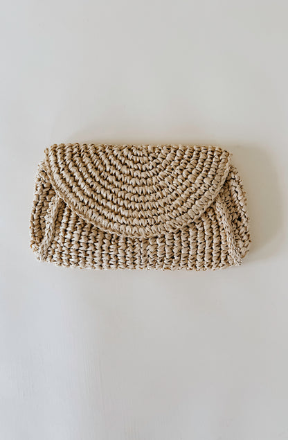 Z SUPPLY SAND DOLLAR MINI STRAW BAG