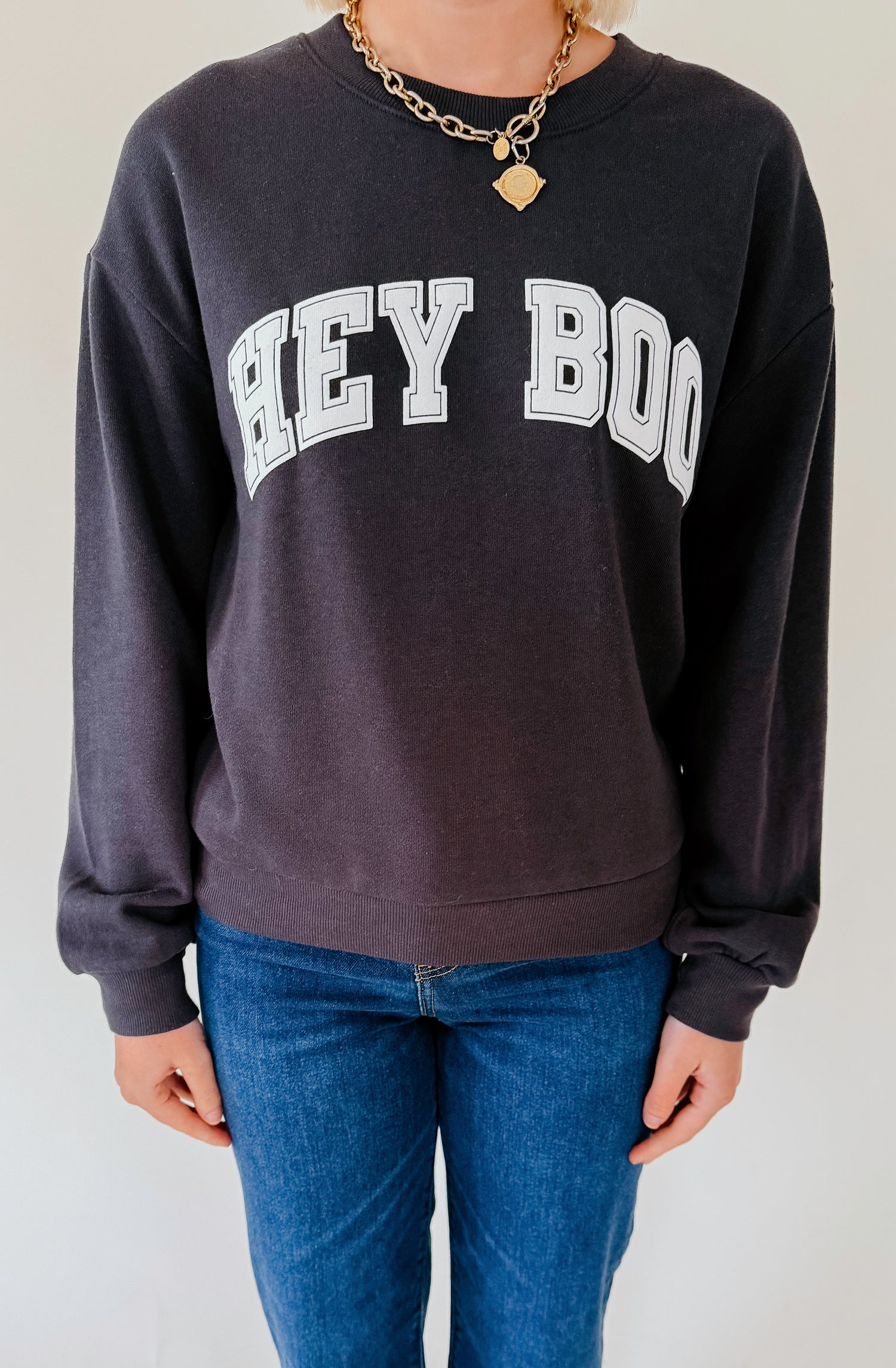 Z SUPPLY CLASSIC HEY BOO SWEATSHIRT