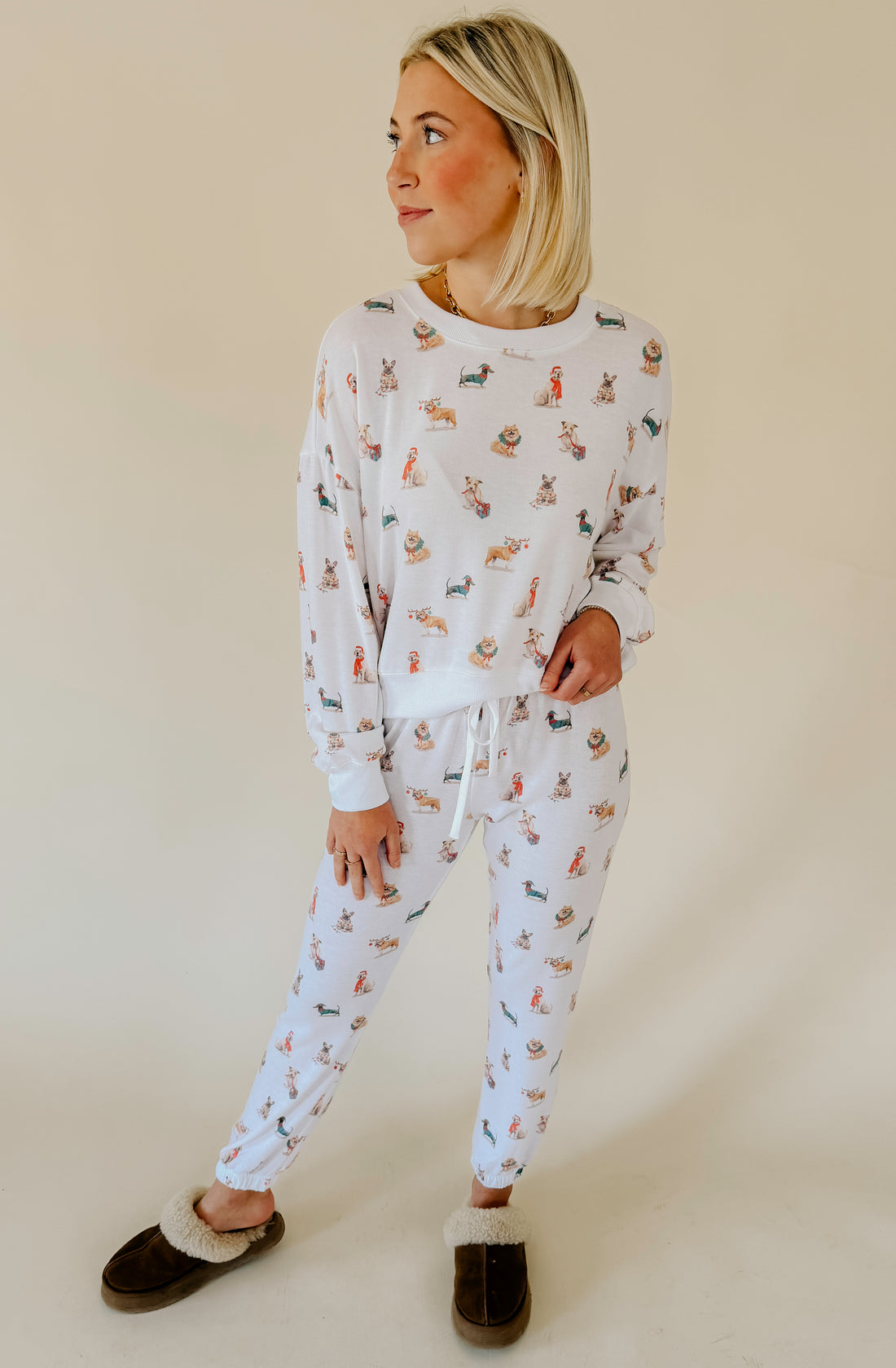 Z SUPPLY COZY UP PUP LONG SLEEVE TOP