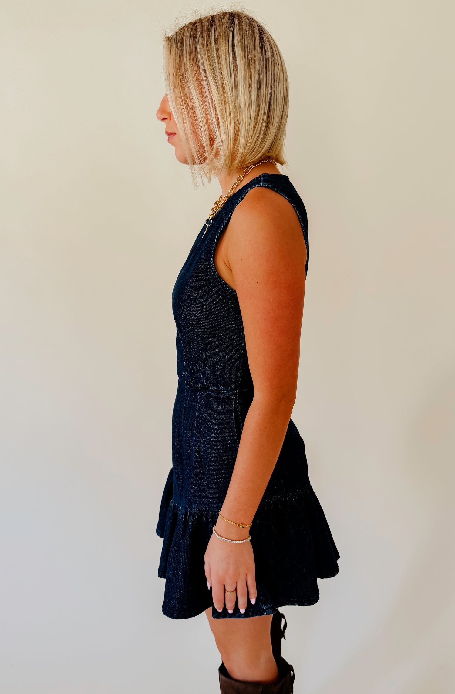 DAZE LAUREL DENIM DRESS