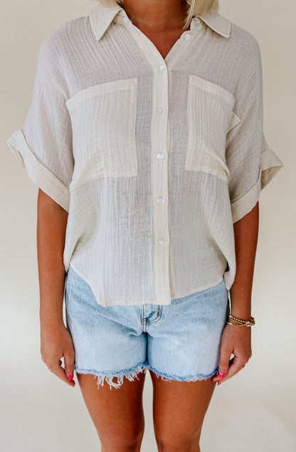 DAZE KATE BUTTONED TOP