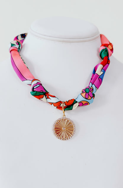 ZINNIA SCARF NECKLACE