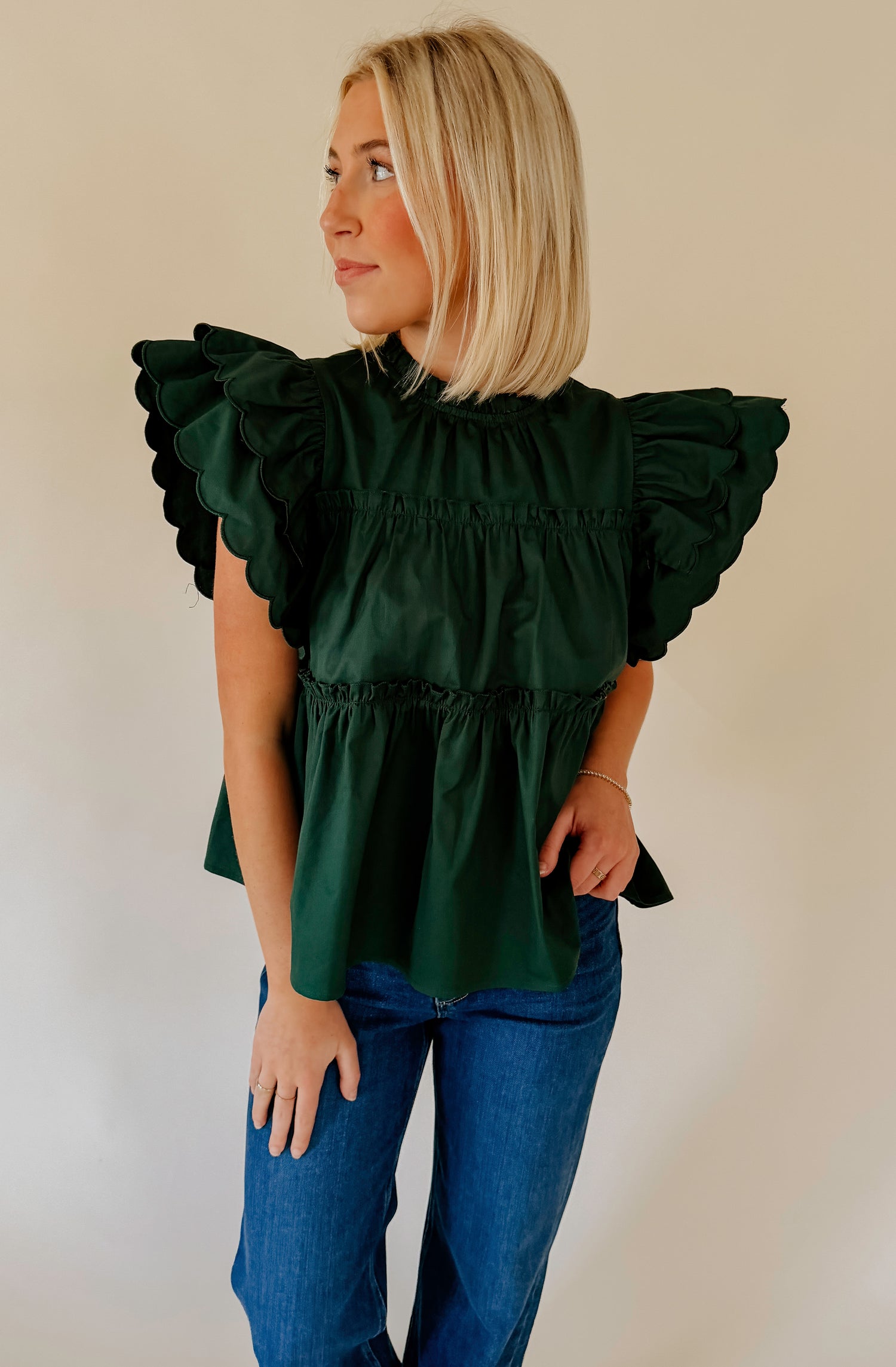 THE ADDISON RUFFLE BLOUSE