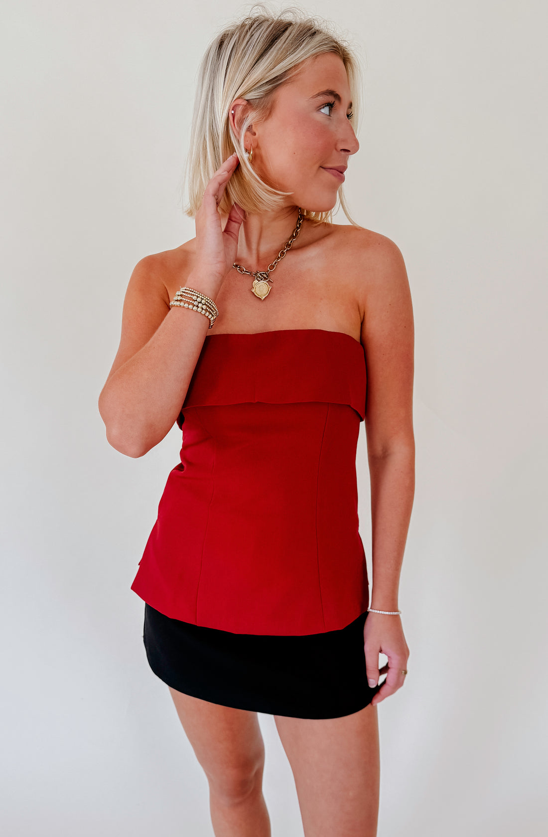 GOOD REPUTATION STRAPLESS TOP