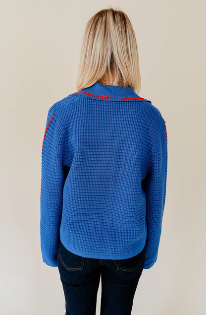 AMELIA WHIP STITCHED CARDIGAN