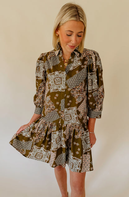 BETTER THIS WAY PRINTED DRESS