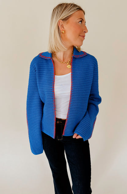AMELIA WHIP STITCHED CARDIGAN