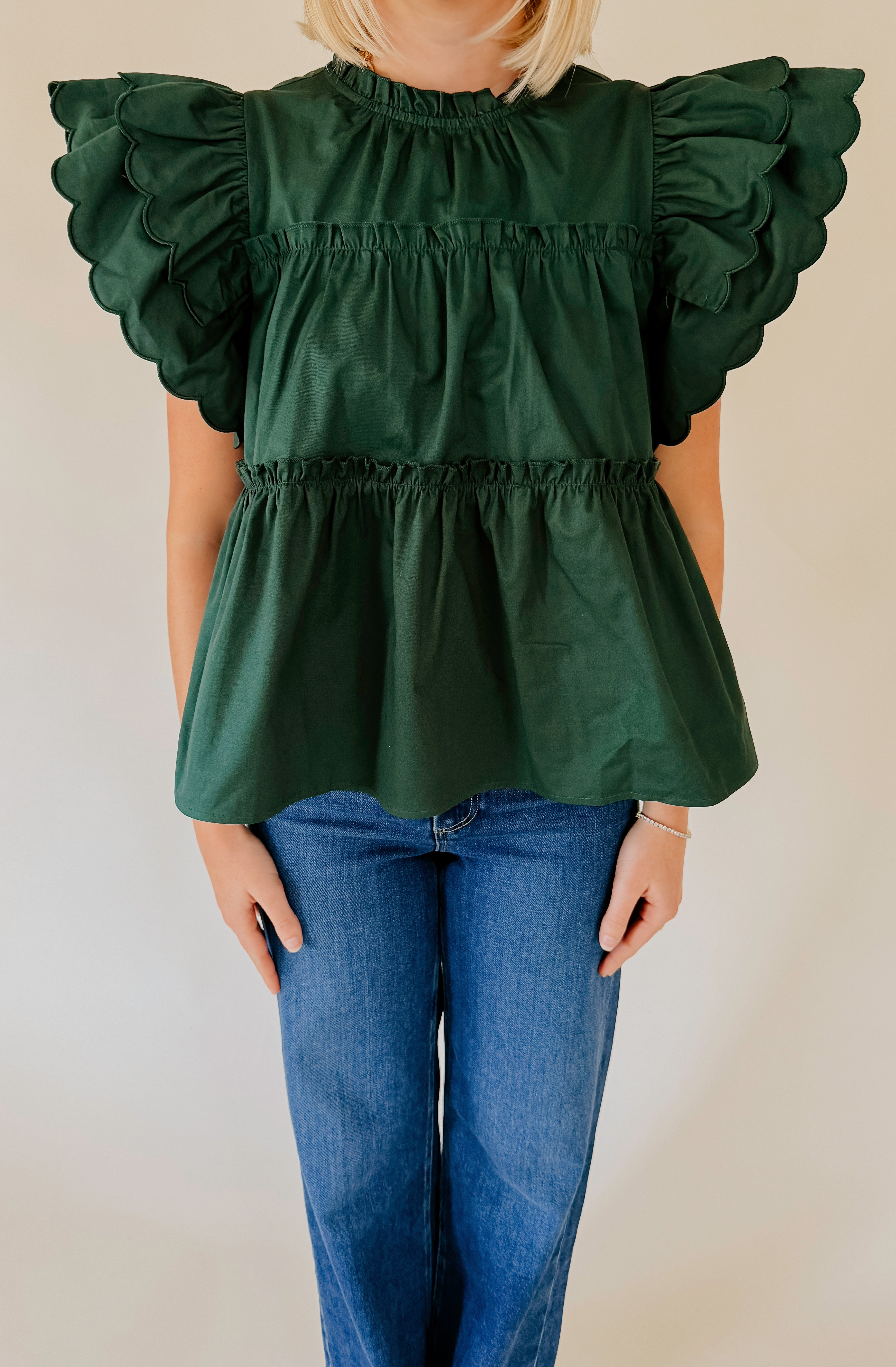 THE ADDISON RUFFLE BLOUSE